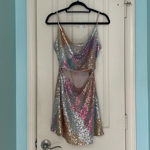ERAS TOUR DRESS: Multicolor Sequin Dress